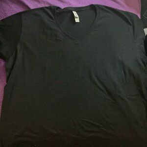 Women’s Gildan Black V-neck Tee
